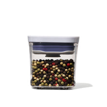 Load image into Gallery viewer, OXO Good Grips Pop Container - Mini Square Mini - 190ml, filled.