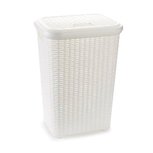 Load image into Gallery viewer, Plastic Forte Rattan Laundry Hamper, 60L - Available in different colors