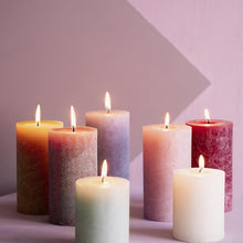 Load image into Gallery viewer, Bolsius Shimmer Medium Rustic Pillar Candle, Copper - 130/68mm