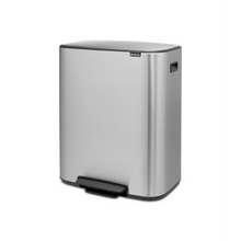 Load image into Gallery viewer, Brabantia Bo Pedal Bin - 60 Liters, Matt Steel Fingerprint Proof