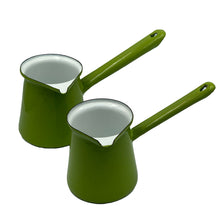 Load image into Gallery viewer, Ibili Turkish Coffee Pots, Enameled Steel – Green