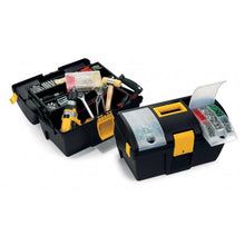 Load image into Gallery viewer, Terry Club Tool Box with Removable Tray and Organizer, Black