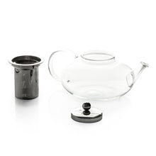 Load image into Gallery viewer, Luigi Ferrero Coffeina Glass Tea pot with Strainer - 1.25 Liters
