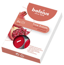 Load image into Gallery viewer, Bolsius True Scents Pomegranate Tealight Candles, Scented - Pack of 6
