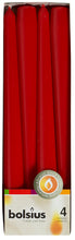 Load image into Gallery viewer, Bolsius Box of 4 Tapered Candles 245/24mm - Available in different colors