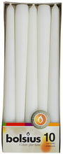 Load image into Gallery viewer, Bolsius Box of 10 Tapered Candles 245/24mm - Available in different colors