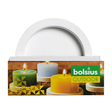 Load image into Gallery viewer, Bolsius Candle Plate for Outdoors - White, 1 Piece
