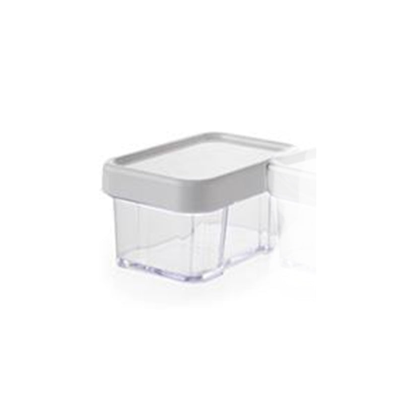 Gab Plastic Rectangular Canisters, White - Available in several sizes