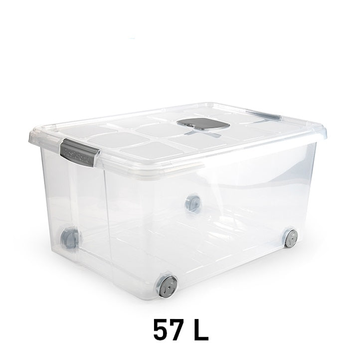 Plastic Forte Box Nº5 with Wheels – 57L, 62 x 45 x 32cm