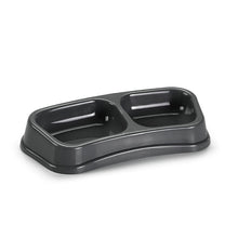 Load image into Gallery viewer, Plastic Forte Square Double Pet Food & Water Bowl - Available in different sizes & colors