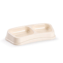 Load image into Gallery viewer, Plastic Forte Square Double Pet Food & Water Bowl - Available in different sizes & colors