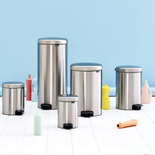 Load image into Gallery viewer, Brabantia New Icon Pedal Bin, 3 Liters - Brilliant Steel