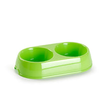 Load image into Gallery viewer, Plastic Forte Double Pet Bowl, Small - Available in different colors