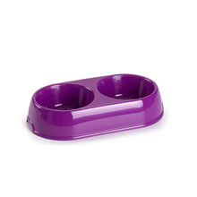 Load image into Gallery viewer, Plastic Forte Double Pet Bowl, Small - Available in different colors