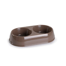 Load image into Gallery viewer, Plastic Forte Double Pet Bowl, Small - Available in different colors