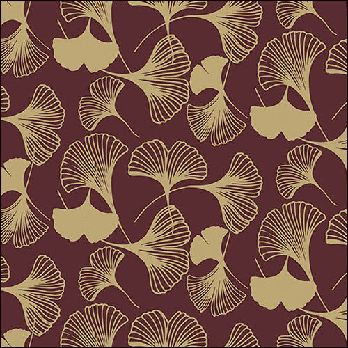 Ambiente Gingko Berry/Gold Napkins - Large