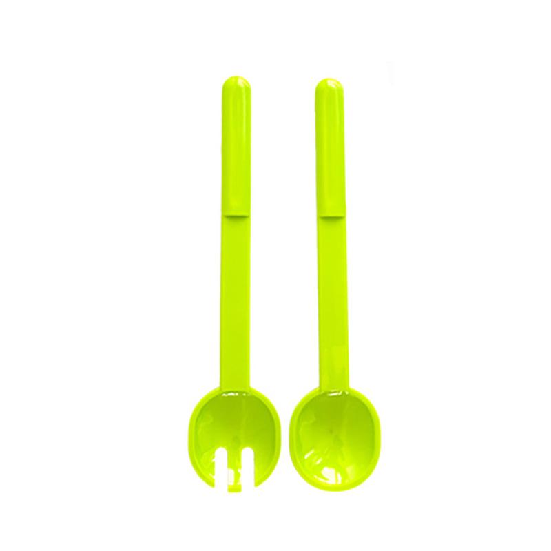 Gab Plastic Set of Salad Spoon and Fork- Available in several colors
