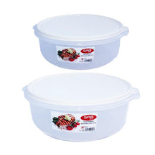 Load image into Gallery viewer, Gab Plastic Set of 2 Round Food Container Microwave Safe - Available in several colors