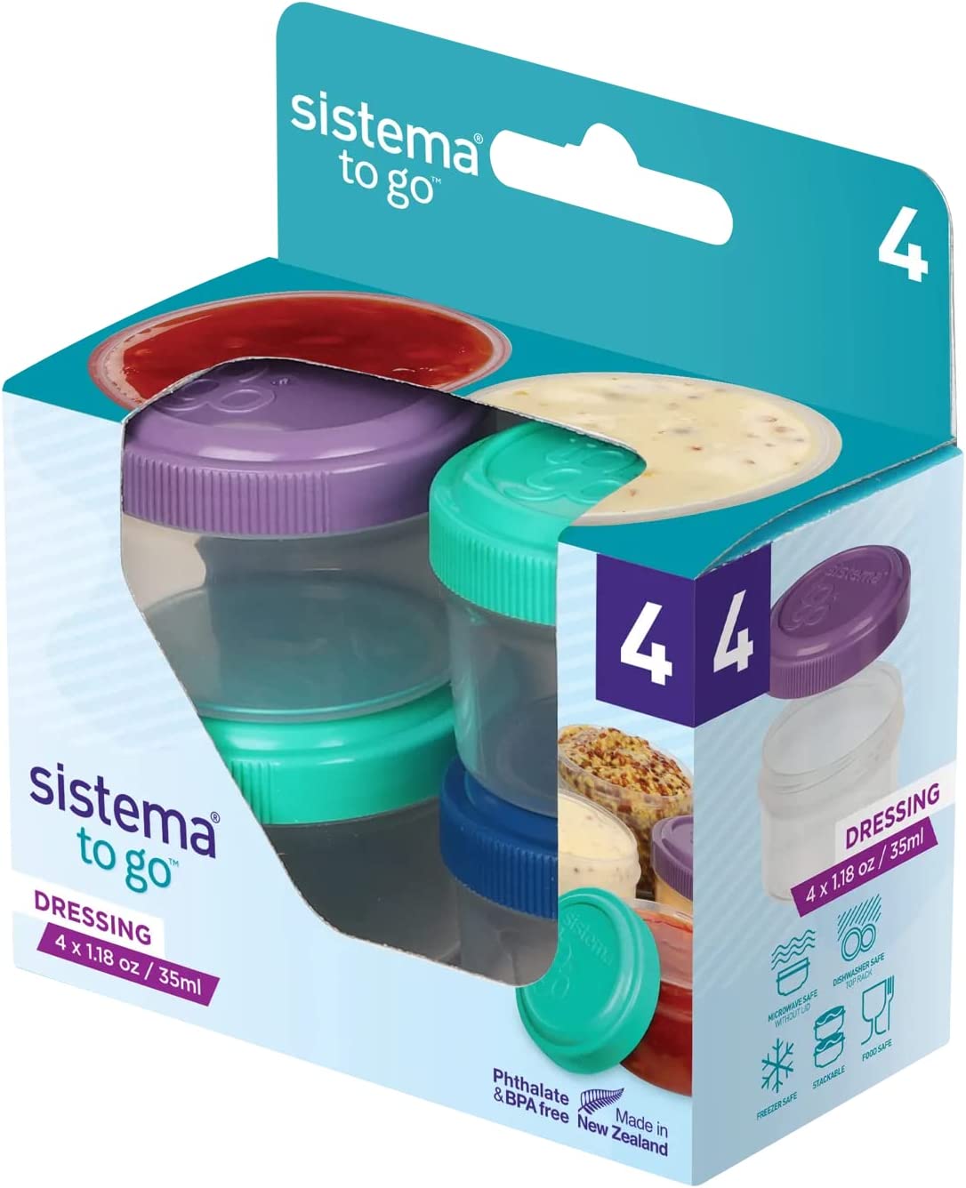 Sistema Dressing Container To Go Pack of 3, 35ml – KATEI UAE