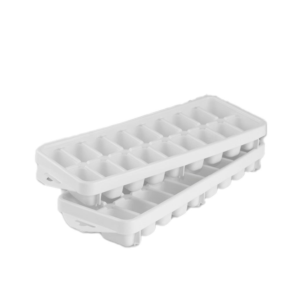 Gab Plastic Pack of 2 Ice Cube Trays – White or Clear