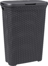 Load image into Gallery viewer, Curver Rattan Slim Laundry Hamper - 40 Liters, Available in 2 Colors