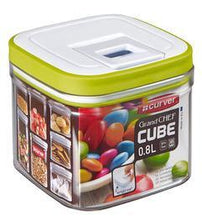 Load image into Gallery viewer, Curver Dry Cube Food Canisters - 0.8L or 1.3L - Green