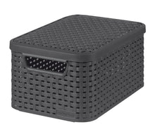Load image into Gallery viewer, Curver Rattan Storage Box with Lid - Small