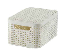 Load image into Gallery viewer, Curver Rattan Storage Box with Lid - Small