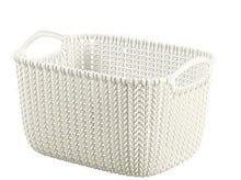 Load image into Gallery viewer, Curver Knit Small Rectangular Basket 8 liters