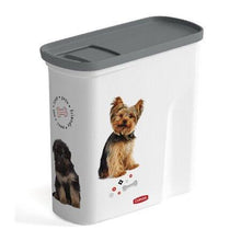 Load image into Gallery viewer, Curver Pet Dry Food Dispenser with Puppy Images - 2 Liters