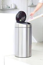Load image into Gallery viewer, Brabantia Recycle Touch Bin  with 2 Compartments, 2 x 20 Liters – Matt Steel Fingerprint Proof