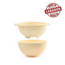 Load image into Gallery viewer, Gab Plastic Salad Bowl with Colander - 26cm
