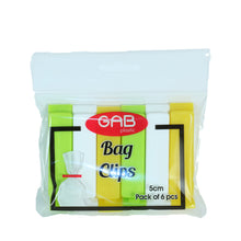 Load image into Gallery viewer, Gab Plastic Pack of 6 Bag Clips - Available in several colors