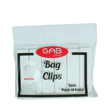 Load image into Gallery viewer, Gab Plastic Pack of 6 Bag Clips - Available in several colors