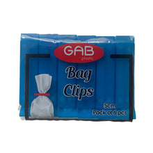 Load image into Gallery viewer, Gab Plastic Pack of 6 Bag Clips - Available in several colors