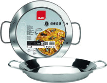 Load image into Gallery viewer, Ibili Bistrot Stainless Steel Paella Pan Dish with Handles - 45cm
