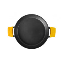 Load image into Gallery viewer, Ibili Round Aluminum Pan & Grill Plate with Removable Silicone Handles - 36cm