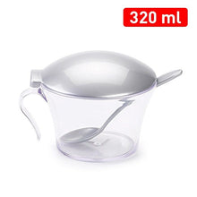 Load image into Gallery viewer, Plastic Forte Sugar Jar with Spoon, 320ml - Available in different colors