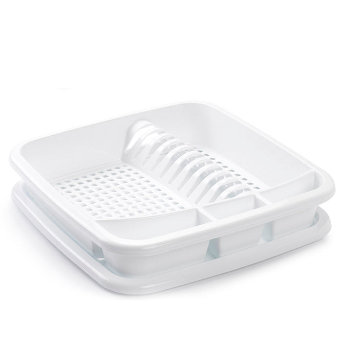 Plastic Forte Large Dish Drying Rack with Tray – Available in different colors