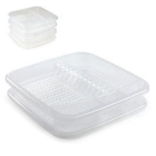 Load image into Gallery viewer, Plastic Forte Large Square Dish Drying Rack with Tray – Available in different colors
