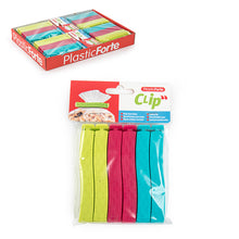 Load image into Gallery viewer, Plastic Forte 6 Bag Sealing Clips - Available in assorted colors
