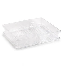 Load image into Gallery viewer, Plastic Forte Large Rectangular Dish Drying Rack with Tray - Available in different colors