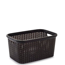 Load image into Gallery viewer, Plastic Forte Rattan Laundry Basket, 35L - Available in different colors
