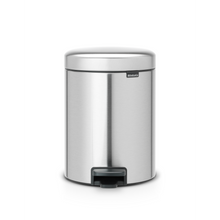 Load image into Gallery viewer, Brabantia New Icon Pedal Bin, 5 Liters - Matt Steel Fingerprint Proof