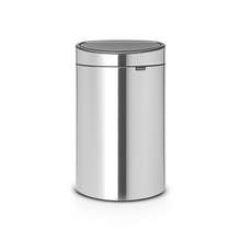 Load image into Gallery viewer, Brabantia Flatback Touch Bin - 40 Liters, Matt Steel Fingerprint Proof