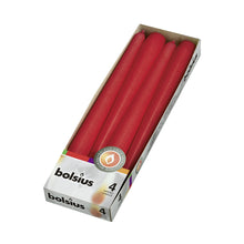 Load image into Gallery viewer, Bolsius Box of 4 Tapered Candles 245/24mm - Available in different colors