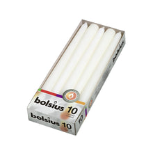 Load image into Gallery viewer, Bolsius Box of 10 Tapered Candles 245/24mm - Available in different colors