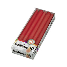 Load image into Gallery viewer, Bolsius Box of 10 Tapered Candles 245/24mm - Available in different colors