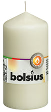 Load image into Gallery viewer, Bolsius Unscented Pillar Candle 120/58mm - Available in different colors