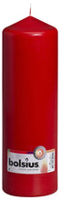 Load image into Gallery viewer, Bolsius Unscented Pillar Candle 250/78mm - Available in different colors